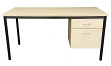 Teachers Desk With Drawer Pedestal